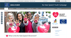 Desktop Screenshot of nohatespeechmovement.org